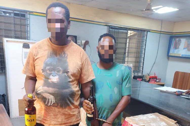 VIDEO: Two arrested for producing fake drinks in flooded, stinking room 