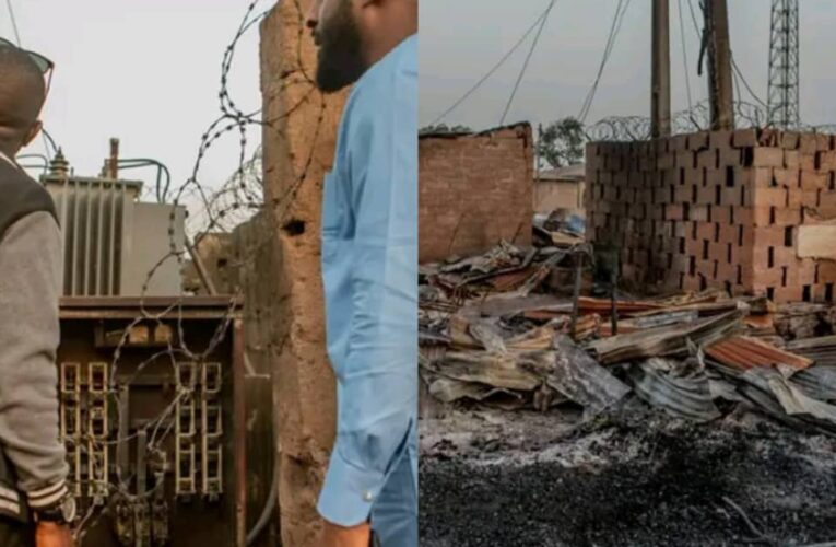 PHOTOS: Oyo Speaker, Ogundoyin inspects Lanlate market gutted by fire 
