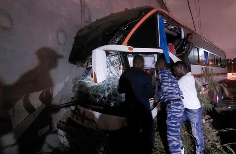 BREAKING: Nigerian Journalists Involved In Accident As AFCON Bus Conveying Them Crashes