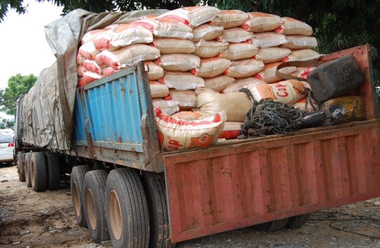 Fifty Trucks Transporting Food Items Destined For The Niger Republic Stopped 