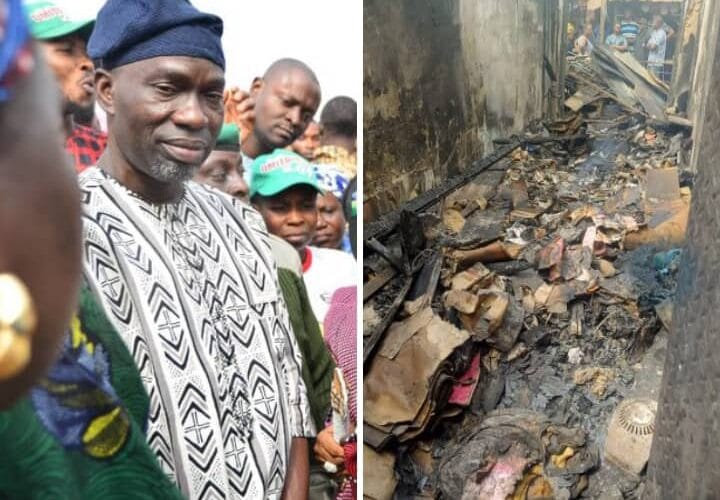 Orita Aperin Market Inferno: Agboworin Donates N500,000 To Victims, promises to fix market’s borehole system 