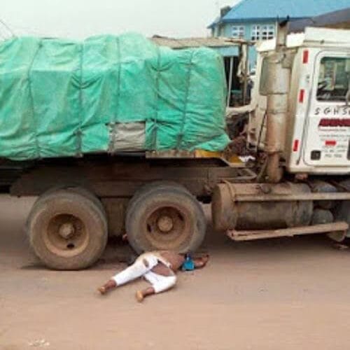 Truck Driver Crushes Man To Death While Reversing 