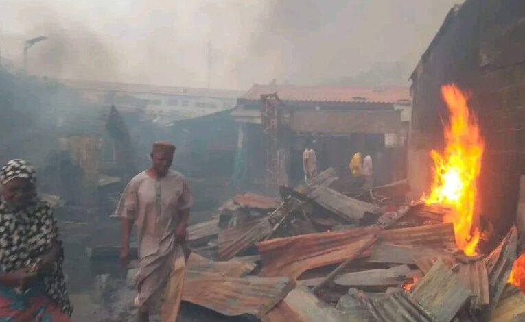 Billions Of Naira Lost As Fire Guts Central Market