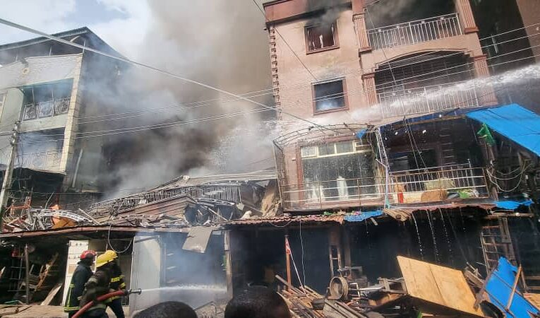 Fire At Idumota Market