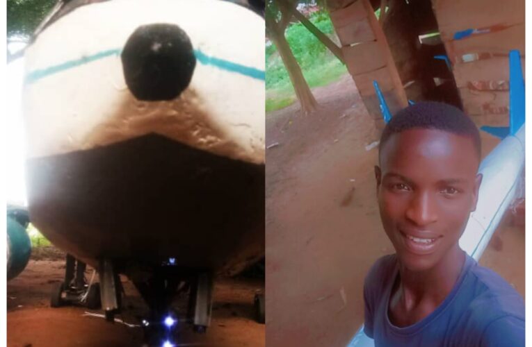 PHOTOS: Oyo Technical student, Ayomide invents flying aircraft, tractor, bus, others 