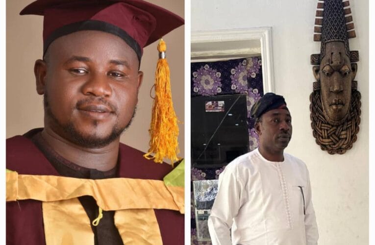 LAUTECH Convocation: Aare Akobo Land, Chief Mathew Oyeniyi Congratulates Amoo Akeem (Omopoly) On Bagging M.Tech Degree