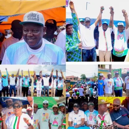 PHOTOS: PDP Chairmanship candidate, Ogunlade kicks off ward-campaign in Ogbomoso, visits Alasa, Abogunde, Jagun
