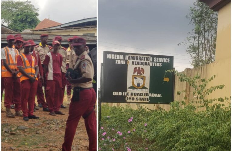 OYRTMA Officer Arrested, Detained, Stripped by Immigration Officials for apprehending officer who violates traffic rule in Ibadan