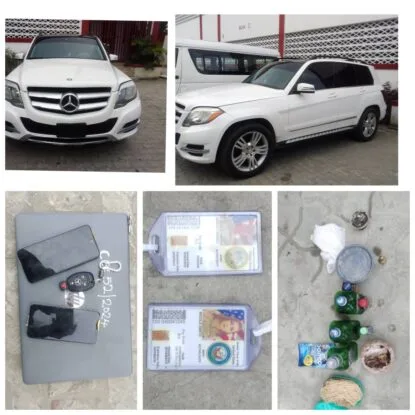 PHOTOS: EFCC Arrests Suspected Internet Fraudster In Port Harcourt With Charms