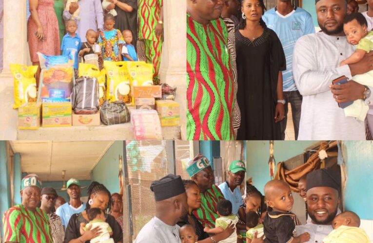 PHOTOS: Comr. Alao Segun Oluwatobi Donates to Motherless Homes to Mark Birthday
