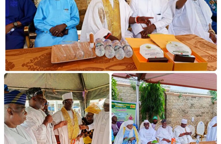Oyo Deputy Gov, CJ, Arapaja, Chief Imam of Ibadan, Olubadan In-Council, Agidigbo FM Boss, Others Present As De-Damak Becomes GCIC, MPII