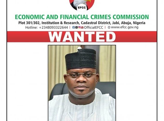 Yahaya Bello: ‘A Coward Thinks He Can Run, Hide’ — EFCC Makes Cryptic Post 