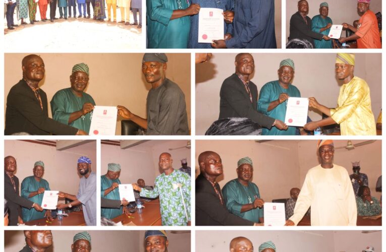 Ogbomosho North Councilors Receive Certificates of Return from OSIYEC