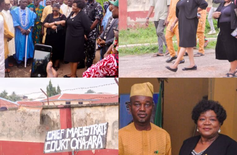 Another Giant strides by Dr Temitope GLORIOUS’: Oyo CJ, Justice Yerima visits Ona-Ara LG, approves High Court, Magistrate