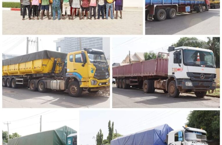 PHOTOS: EFCC Arrests 11 for Suspected Illegal Mining Activities