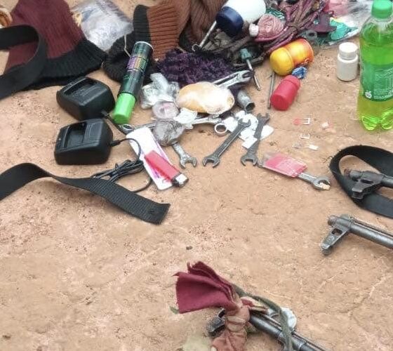 PHOTOS: Troops Neutralize Five Bandits In Kaduna, Seize Arms And Ammunition