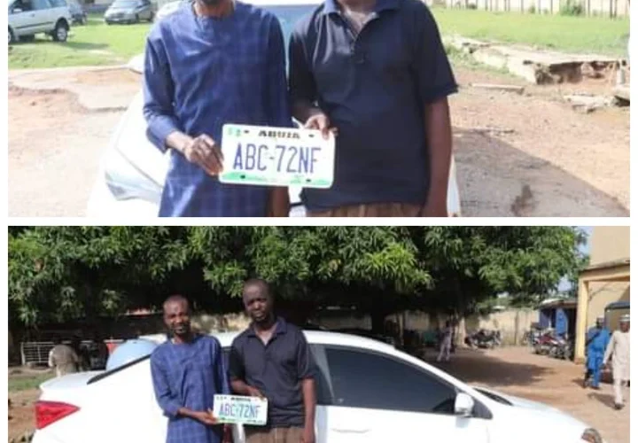 PHOTOS: Two men arrested for stealing Corolla vehicle during Juma’at prayer 