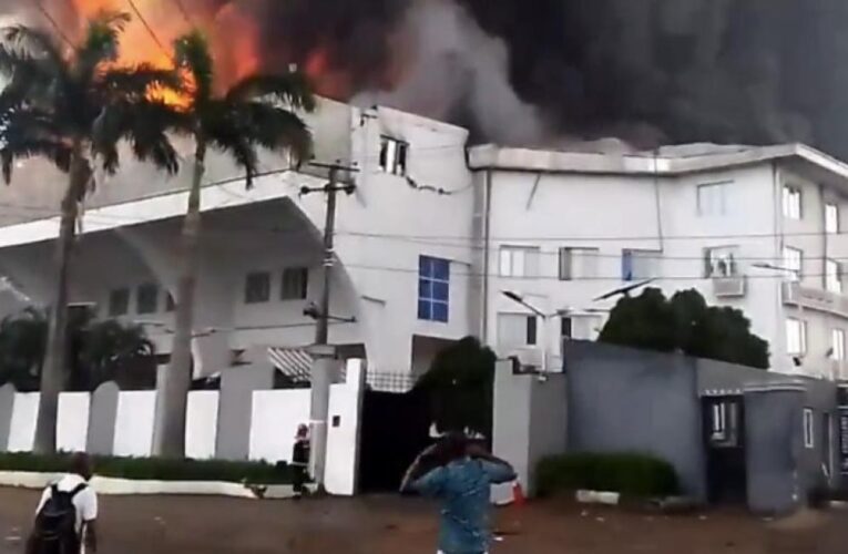 BREAKING: Heavy Fire Guts Christ Embassy Church, Properties Worth Millions Destroyed