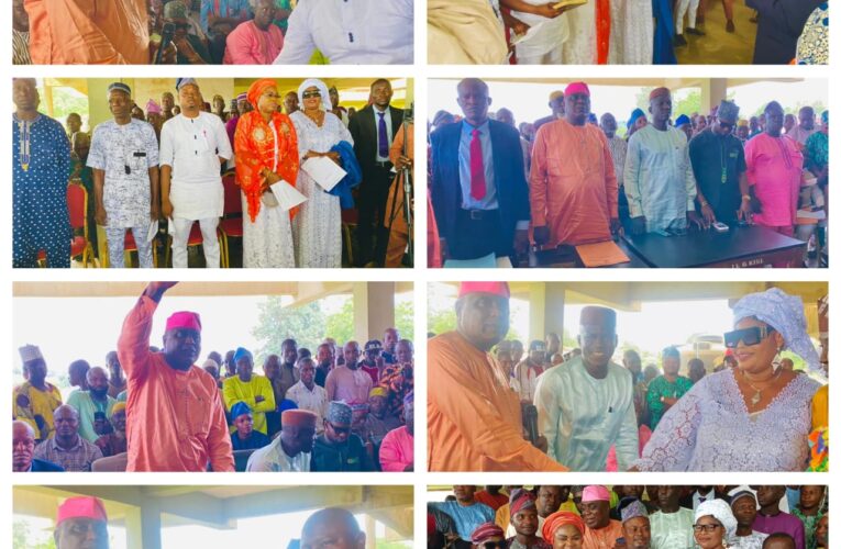 Irepo LG Chairman, Olayiwola Swears In New Supervisory Councillors, Special Assistants, Charges Them To Be Good Ambassadors