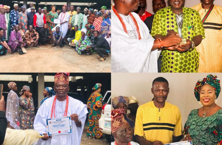Aje-Ologo Community Receives Certificate of Registration As royal father Honors Ogbomoso North LG Chairman, Ogunlade