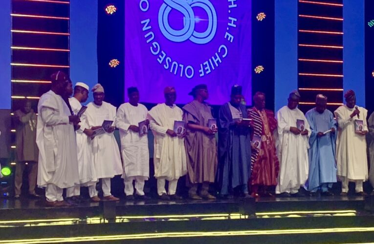 PHOTOS: Tinubu, Akpabio, Makinde, other Govs, captains of industries felicitate Osoba at 85
