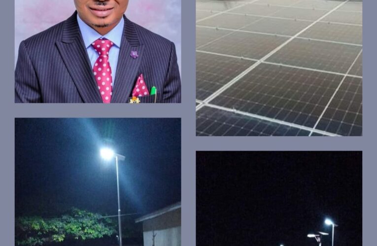 Rep Ojo Sunday Makanjuola (SMATO) facilitates another set of solar streetlights to Arolu ward in Surulere LG