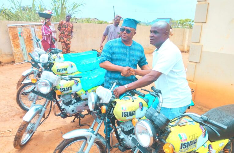 Again, Rep Ibrahim Isiaka Empowers Constituents, Gives Tricycles, Motorcycles, Grinding, Sewing Machines, Promises To Do More