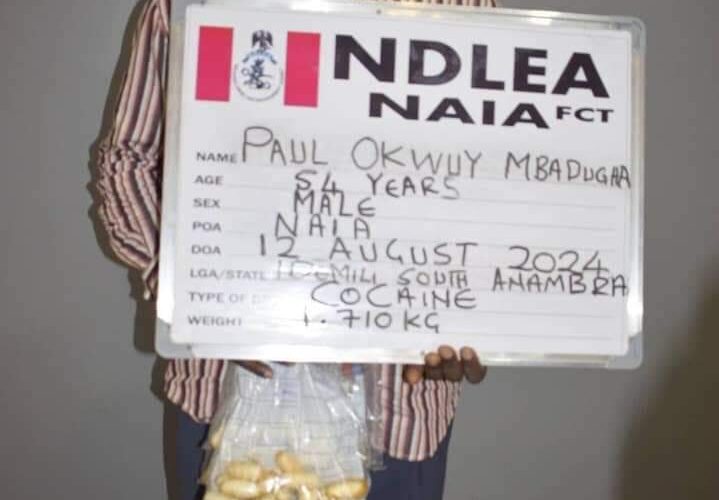 NDLEA Arrests Businessman, Intercepts Cocaine, Cannabis, Others At MMIA, Lagos