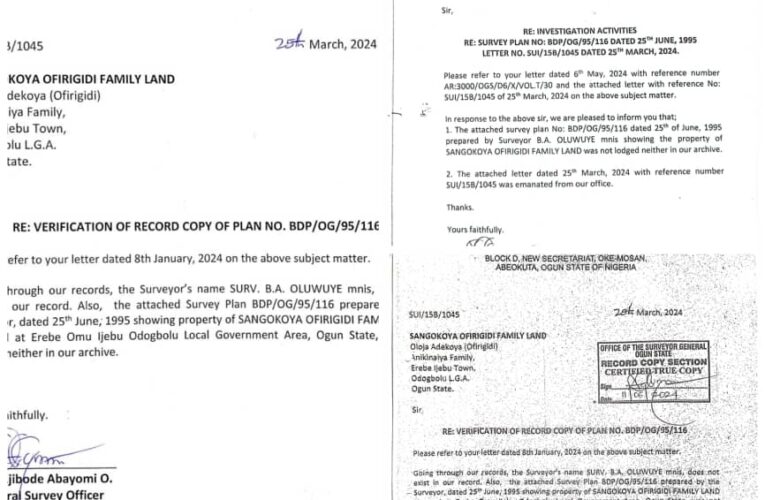 Exposed: How Popular Land Grabbers Obtained False Ruling On 900 hecters Of Land In Ogun