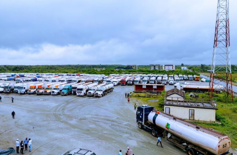 PHOTOS: NNPCL mobilizes trucks to Dangote refinery as PMS loading commences tomorrow