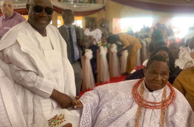 PHOTOS: Obasanjo, Oyo, Edo Govs, others grace Esama’s 90th birthday thanksgiving service