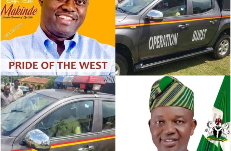 Ona Ara LG Boss, GLORIOUS Commends Governor Seyi Makinde’s Efforts in Security as He Hands Over Patrol Van to Operation Burst