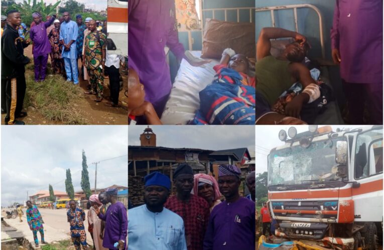 Oke Elesin Tragedy:  Ona Ara LG Chair, Dr. GLORIOUS Visits Scene, Commiserates with Deceased Families 