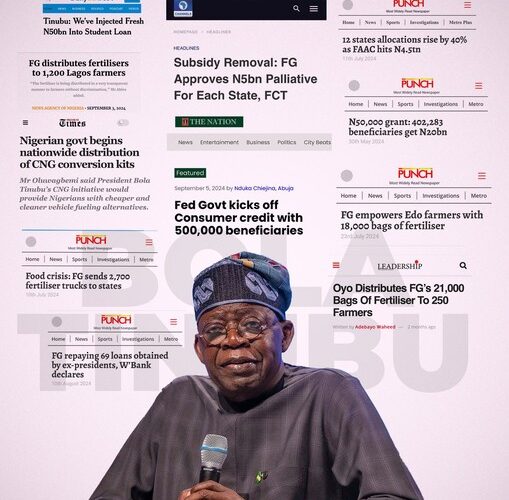 What FG Has Actualized From Subsidy Removal – Tinubu Media Team