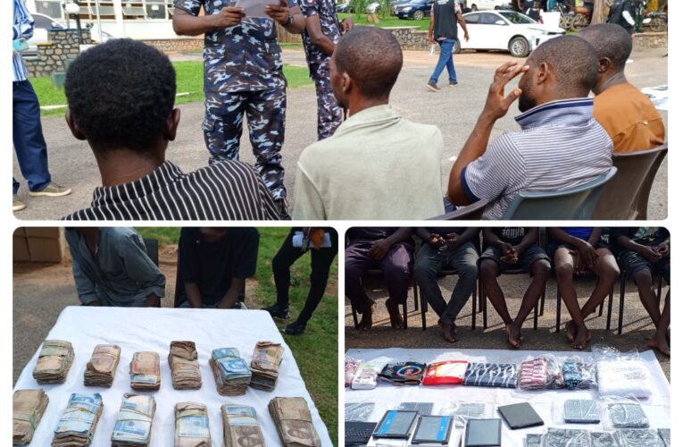 BREAKING: 47 Suspects Paraded in Ibadan, Cash, Guns, Cars, Gadgets, Others Recovered