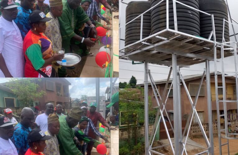 Residents Hail Agboworin As Lawmaker Commissions Four Solar-Powered Boreholes In Ibadan