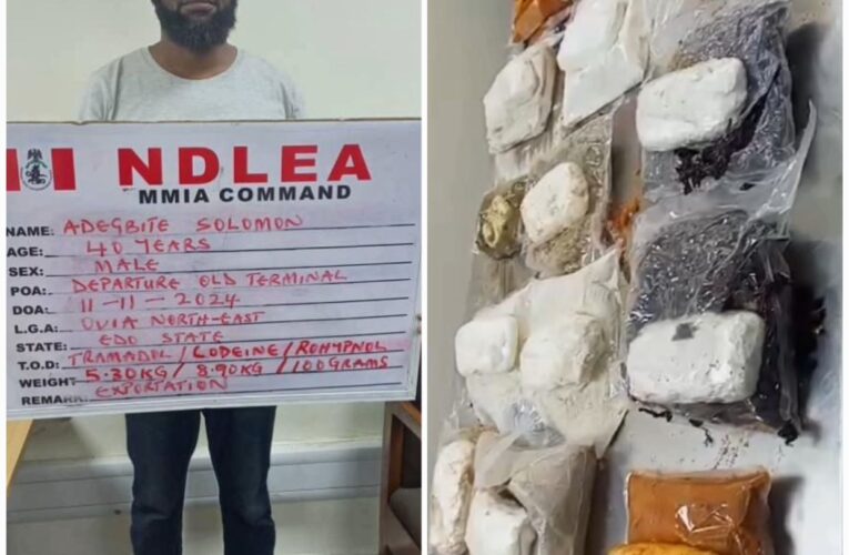 PHOTOS: NDLEA Intercepts Hard Drugs Concealed In Food Items, Arrest Masterminds At MMIA