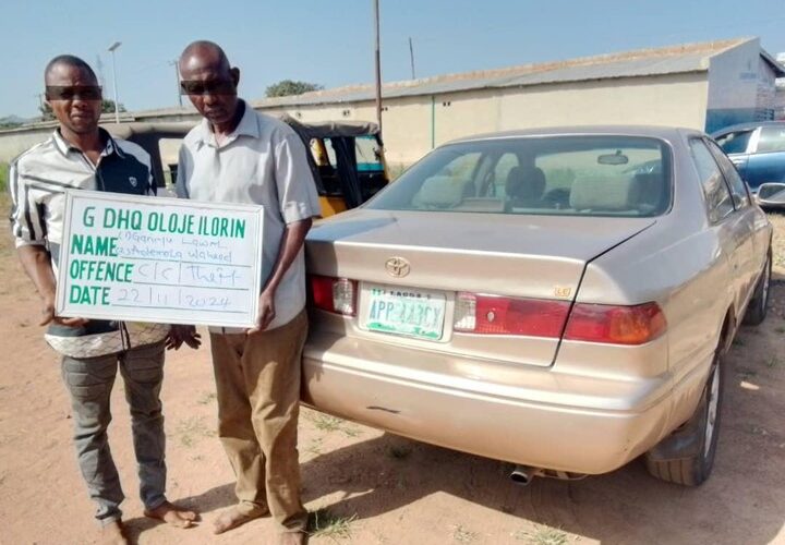 Stolen Lagos Car Recovered In Ilorin, Two Arrested In Police Operation