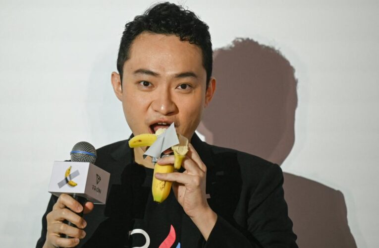 Crypto entrepreneur Justin Sun Eats Banana Art He Bought For $6.2M And Reveals How It Tastes