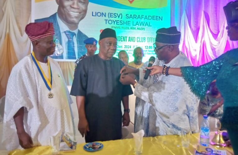 PHOTOS: Akobo Lions Club decorates Oyo Deputy Gov as member