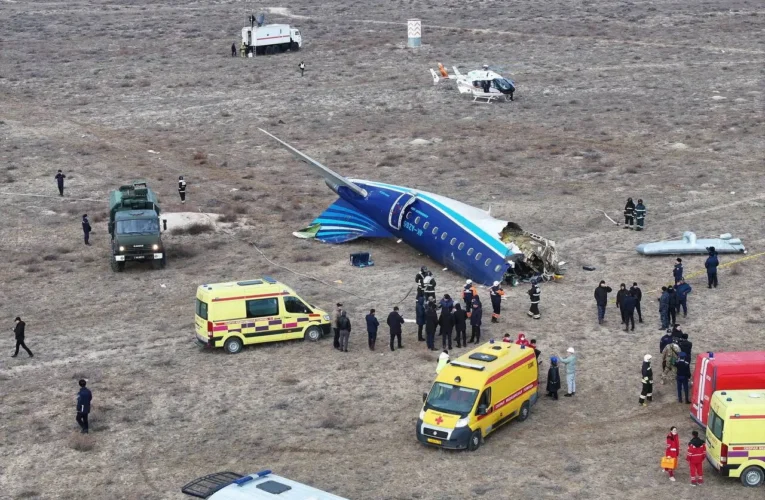 Dozens feared dead after jet crashes with 67 on board 