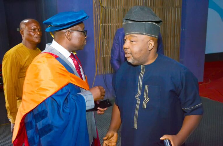 Hon. Olumide Osunlana Felicitates with Dr. Akin Ogunbiyi on His Conferment of Second Honorary Doctorate Degree by Obafemi Awolowo University