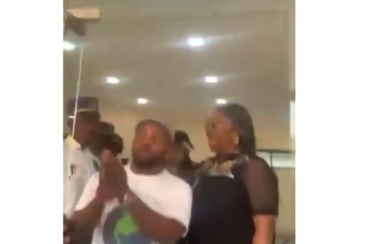 JUST IN: Lagos Commissioner, Toke Benson Allegedly Slaps Man For Recording Her In Public (VIDEO)