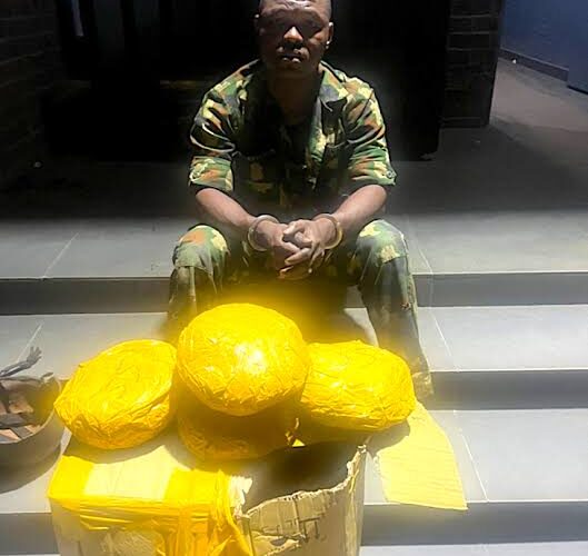 Police Arrest A Soldier With ‘Canadian Loud’ In Lagos Barracks