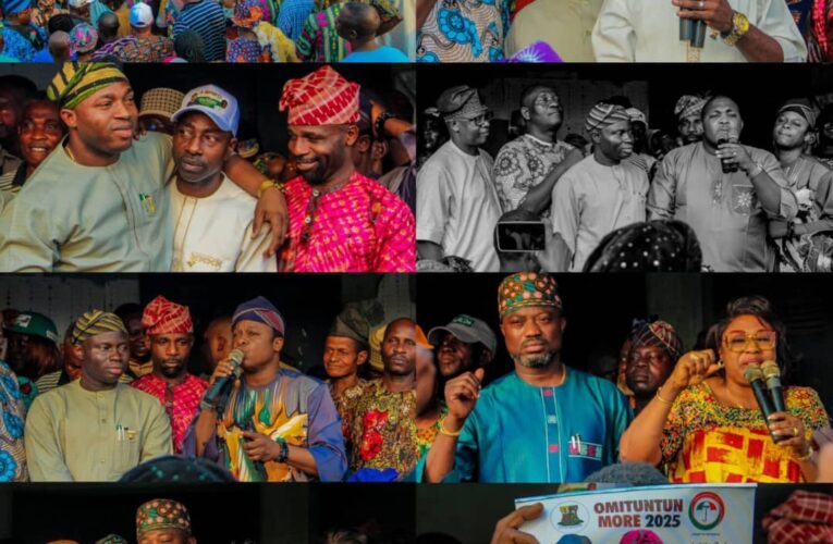 Mammoth crowd as Mathew Oyeniyi declares intention to contest Ibadan North Bye-election