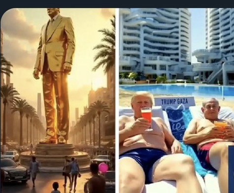 Trump Posts AI Video Of Himself Sipping Cocktail With Topless Netanyahu In Gaza