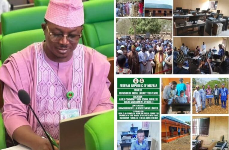 Rep, Ojo Sunday Makanjuola commissions Digital Library and CBT Centre