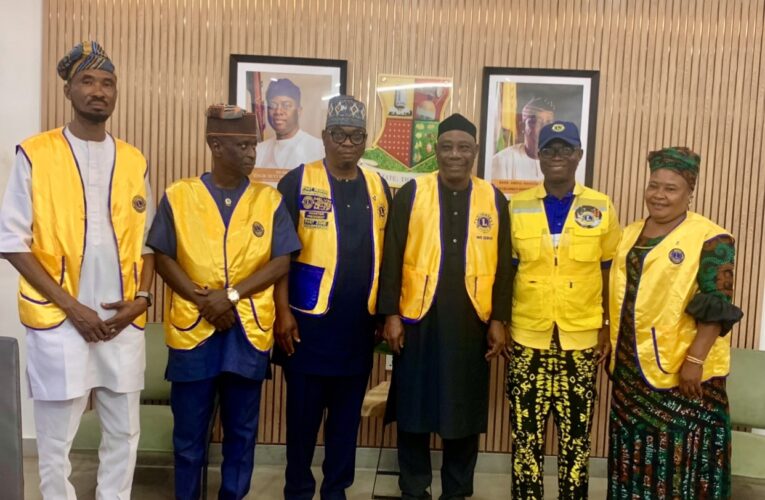 Akobo Integrity Lions club pays courtesy call on Oyo Deputy Gov
