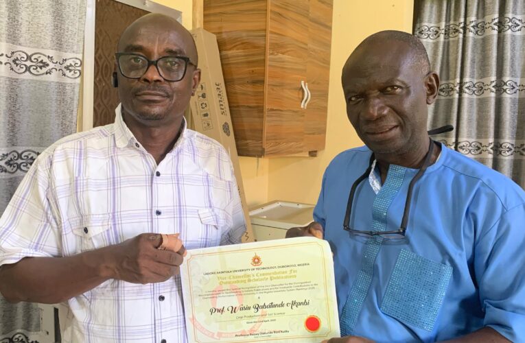 Again, LAUTECH honors Prof. W.B Akanbi, other top scholars