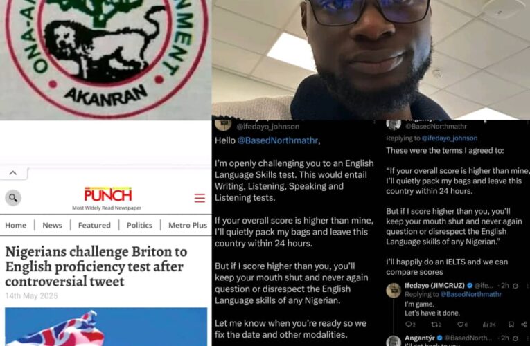 British/Nigerian English Test: Ona Ara LG Celebrates Ifeoluwa Moradeyo Jimcruz for Global Brilliance, Bold Representation
